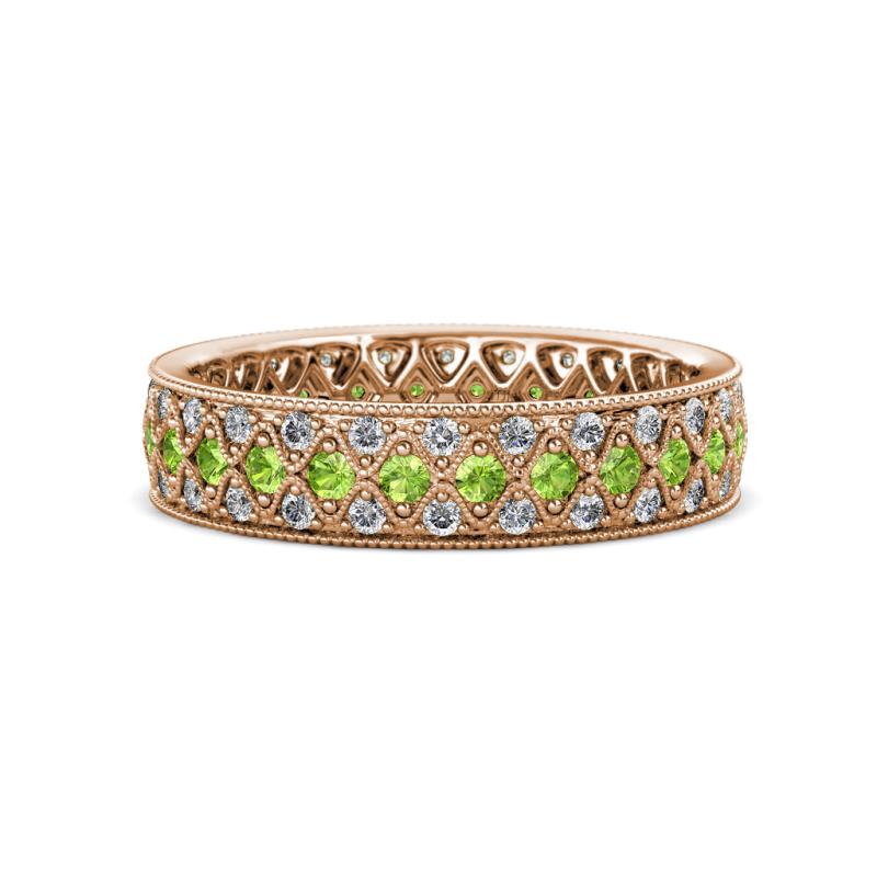 Cailyn Peridot Three Row Eternity Band 