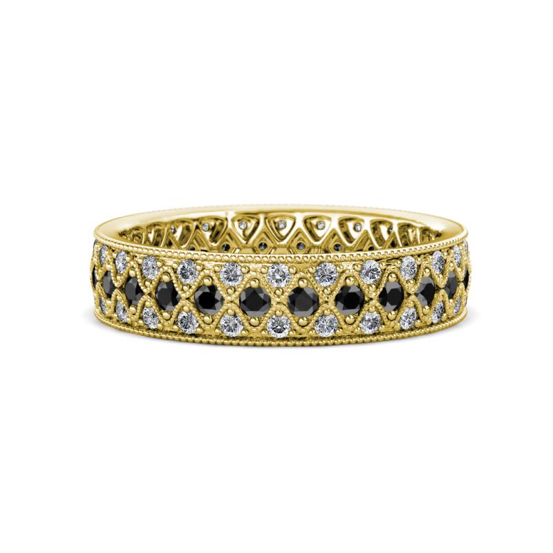 Cailyn Black Diamond Three Row Eternity Band 
