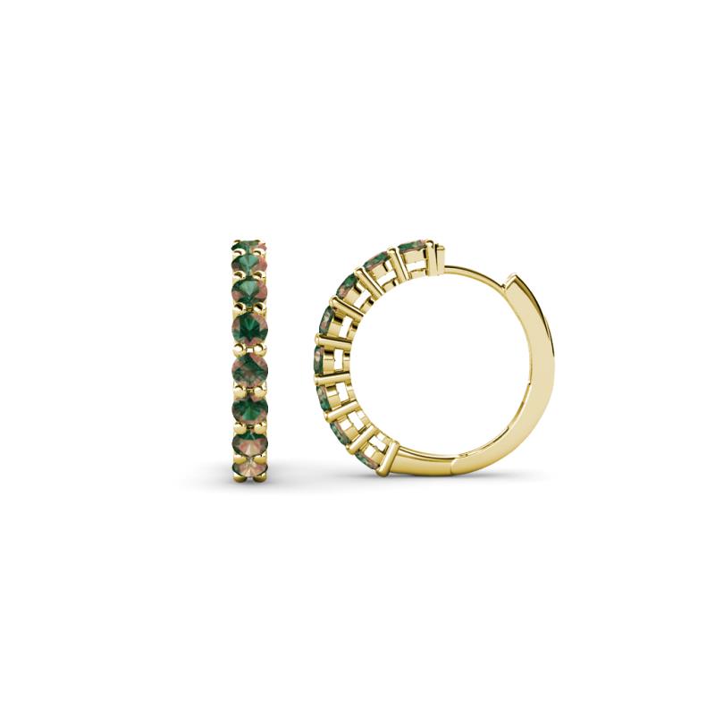 Raya Round Lab Created Alexandrite Hoop Earrings 
