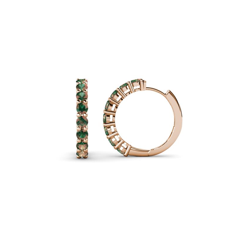Raya Round Lab Created Alexandrite Hoop Earrings 