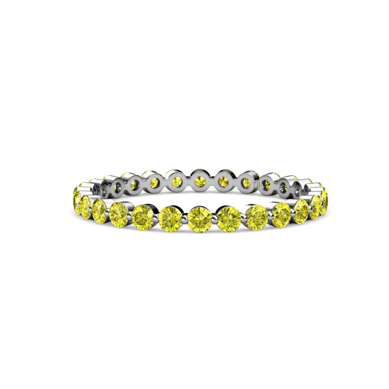 Valerie 2.00 mm Yellow Diamond Eternity Band 