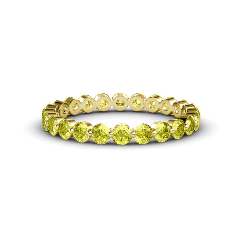Valerie 3.00 mm Yellow Diamond Eternity Band 