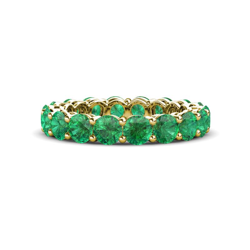 Tiffany 4.00 mm Emerald Eternity Band 