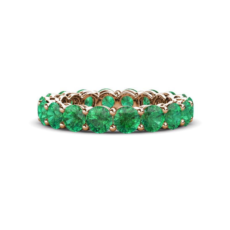 Tiffany 4.00 mm Emerald Eternity Band 