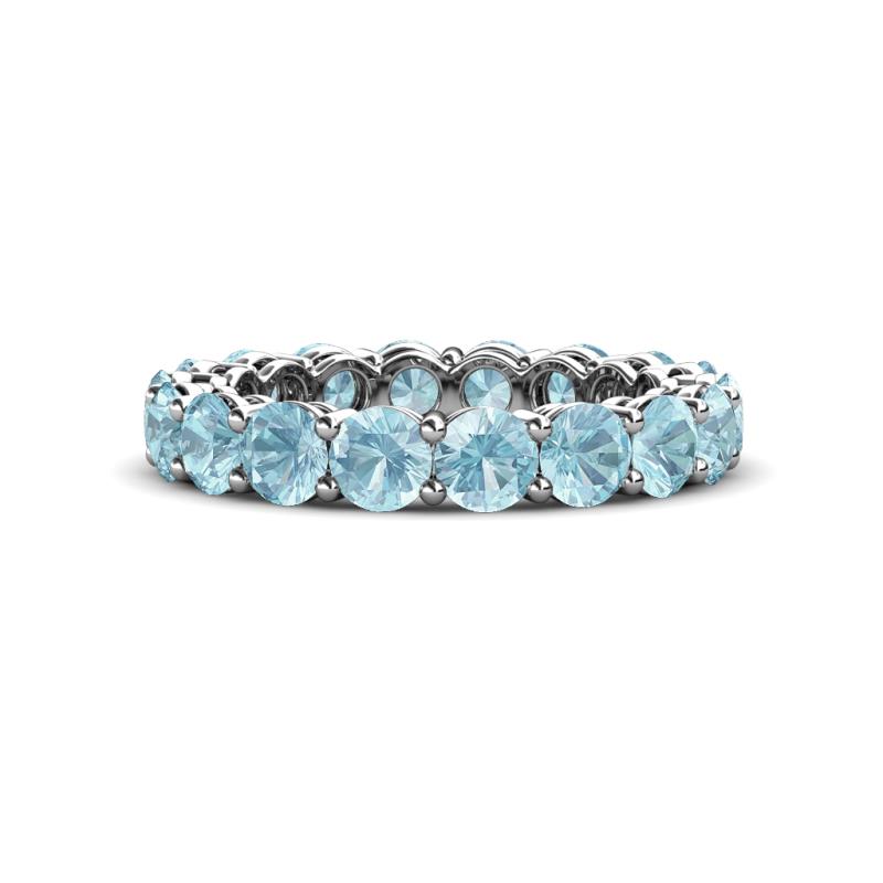 Tiffany 4.00 mm Aquamarine Eternity Band 