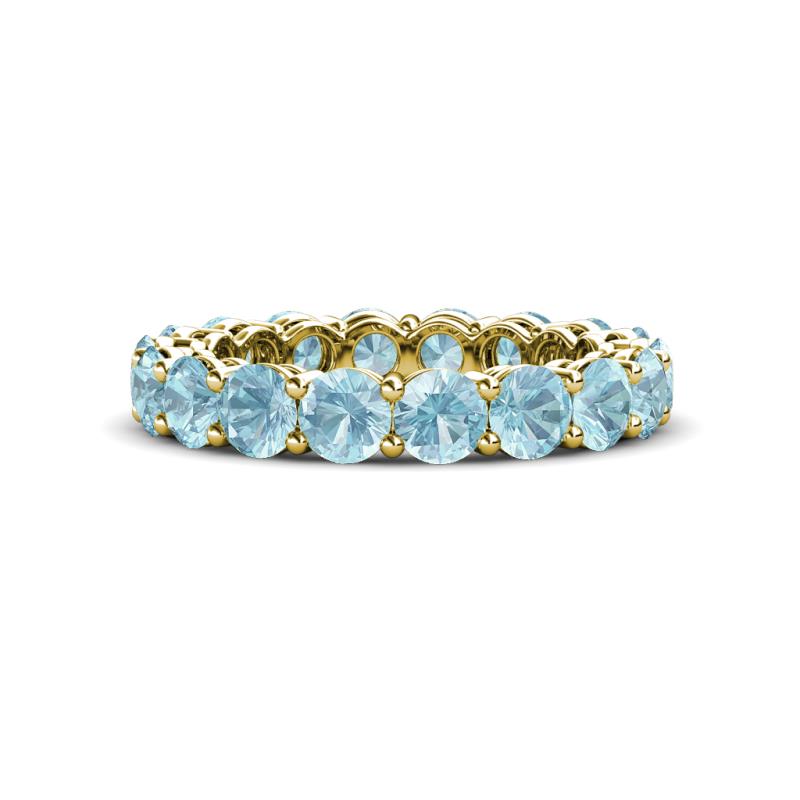 Tiffany 4.00 mm Aquamarine Eternity Band 