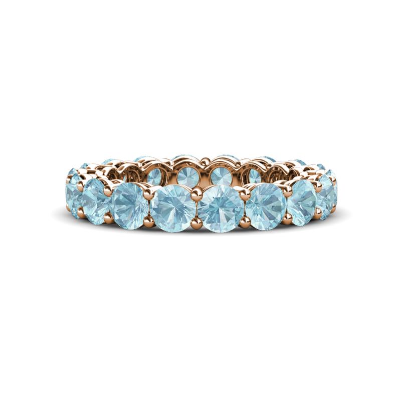 Tiffany 4.00 mm Aquamarine Eternity Band 