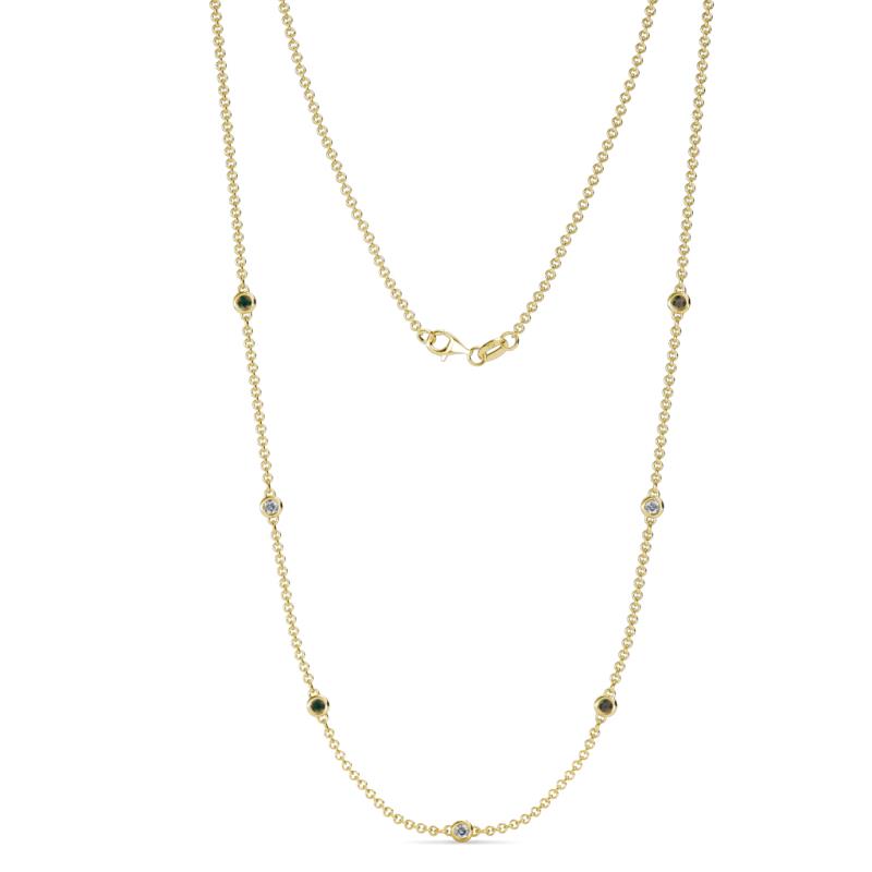 Salina (7 Stn/2.3mm) Created Alexandrite and Alexandrite on Cable Necklace 