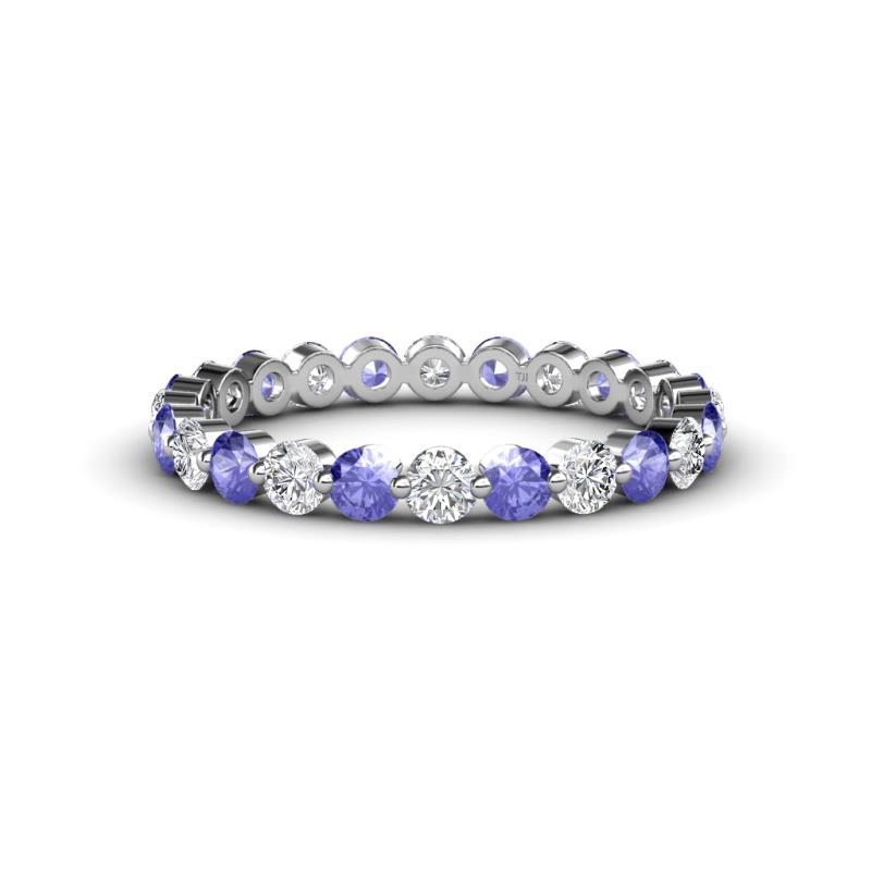 Valerie 2.70 mm Tanzanite and Lab Grown Diamond Eternity Band 
