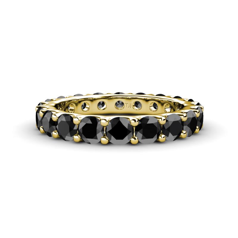 Audrey 3.80 mm Black Diamond U Prong Eternity Band 