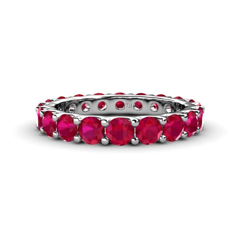 Audrey 3.80 mm Ruby U Prong Eternity Band 