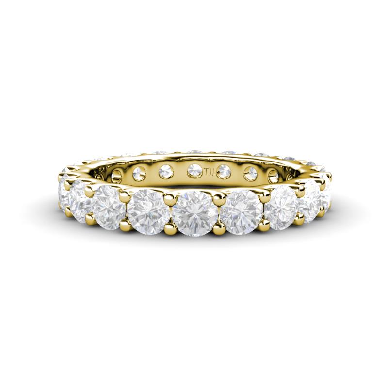Audrey 3.80 mm White Sapphire U Prong Eternity Band 