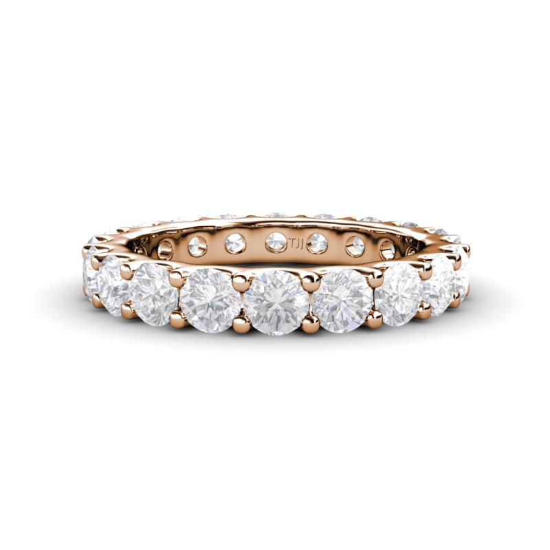 Audrey 3.80 mm White Sapphire U Prong Eternity Band 