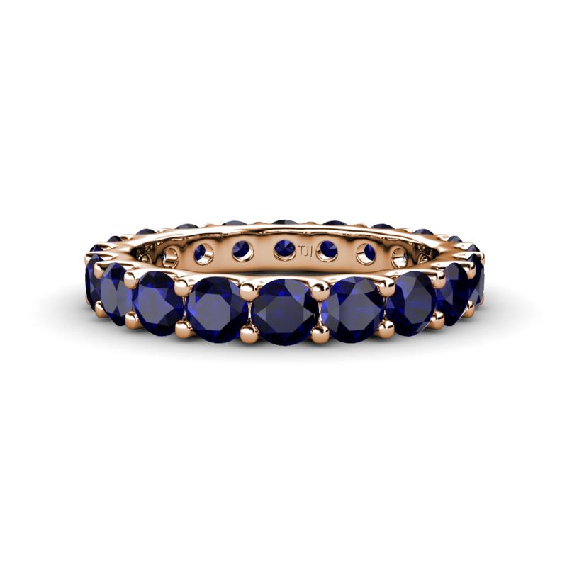 Audrey 3.80 mm Blue Sapphire U Prong Eternity Band 