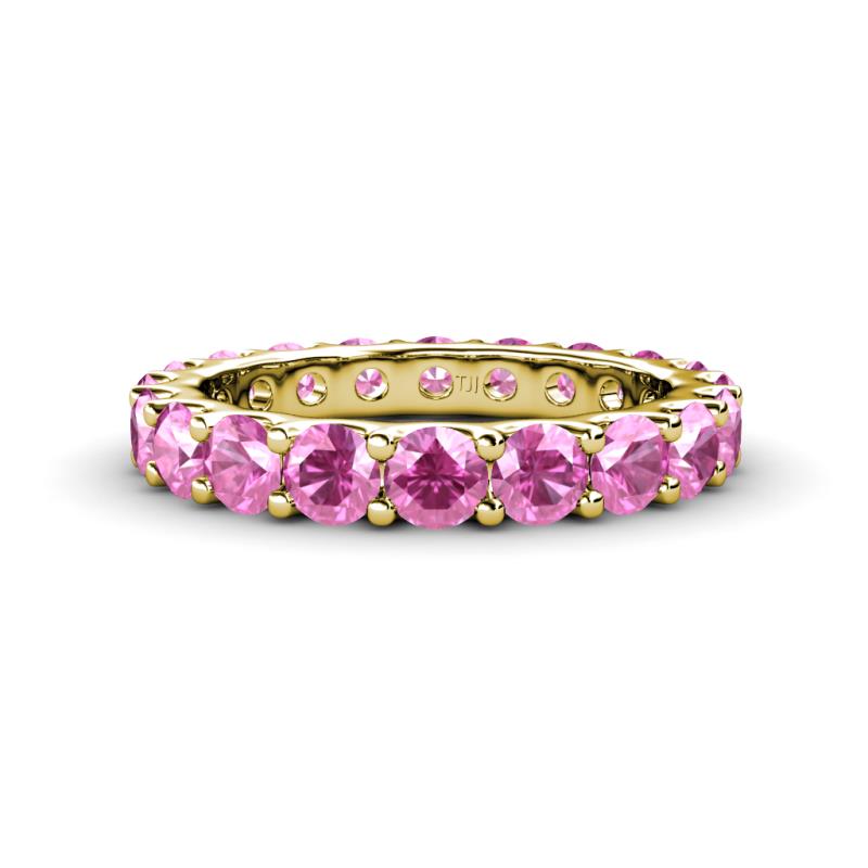 Audrey 3.80 mm Pink Sapphire U Prong Eternity Band 