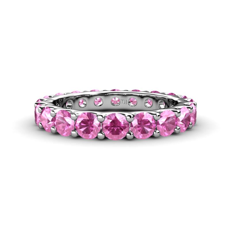 Audrey 3.80 mm Pink Sapphire U Prong Eternity Band 
