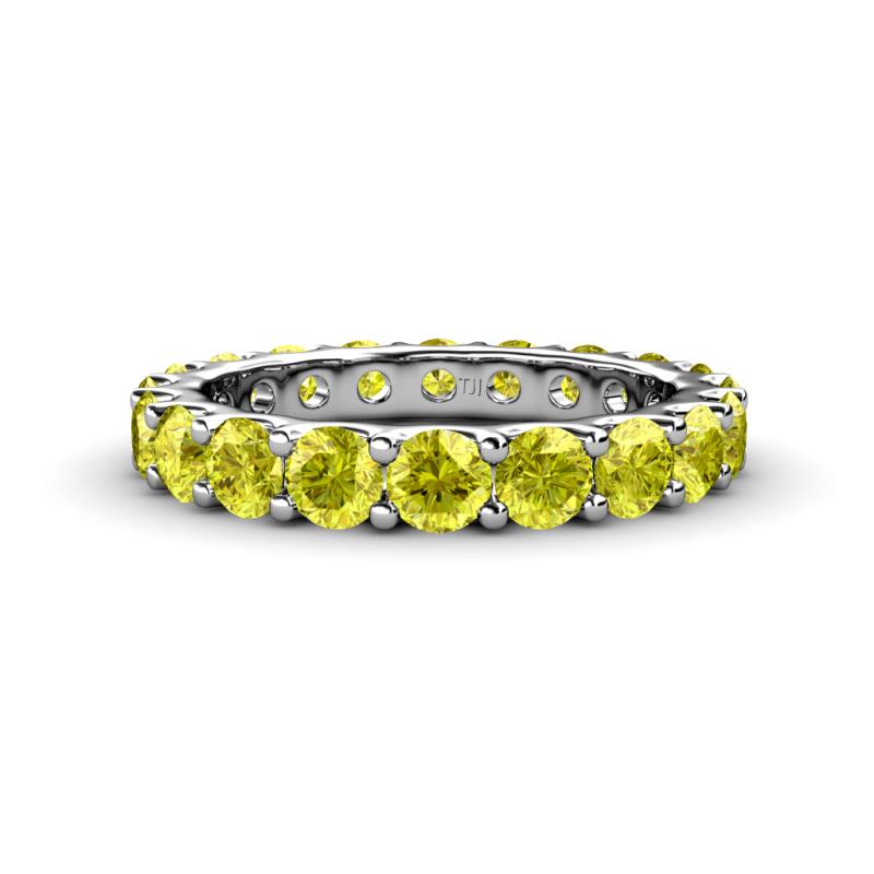 Audrey 3.80 mm Yellow Diamond U Prong Eternity Band 