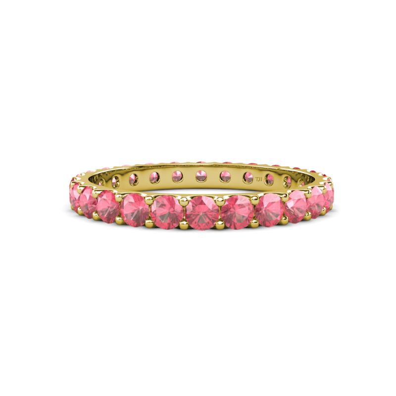 Audrey 3.40 mm Pink Tourmaline U Prong Eternity Band 