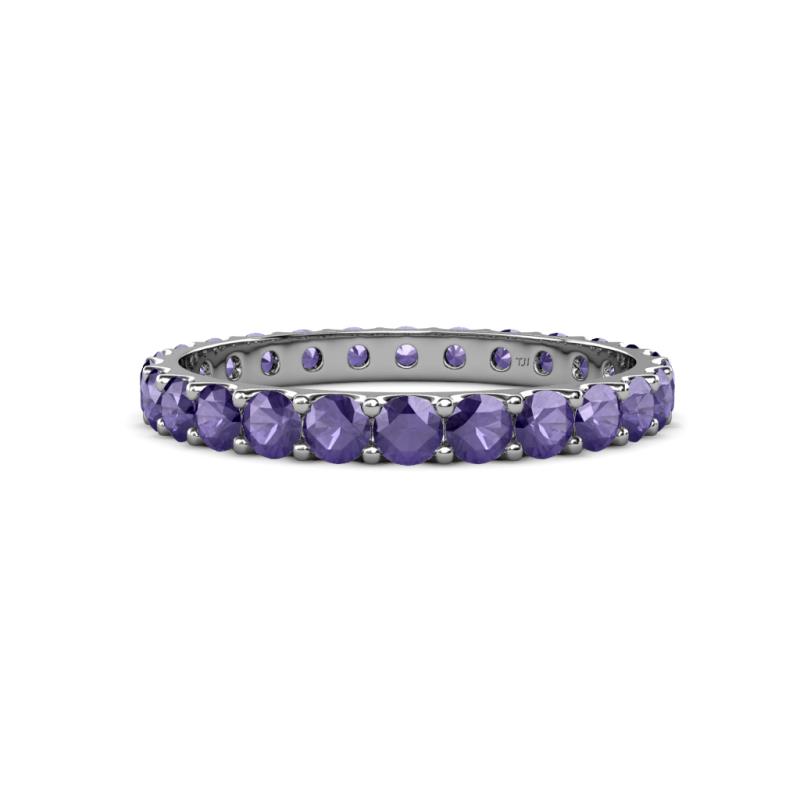 Audrey 3.40 mm Iolite U Prong Eternity Band 