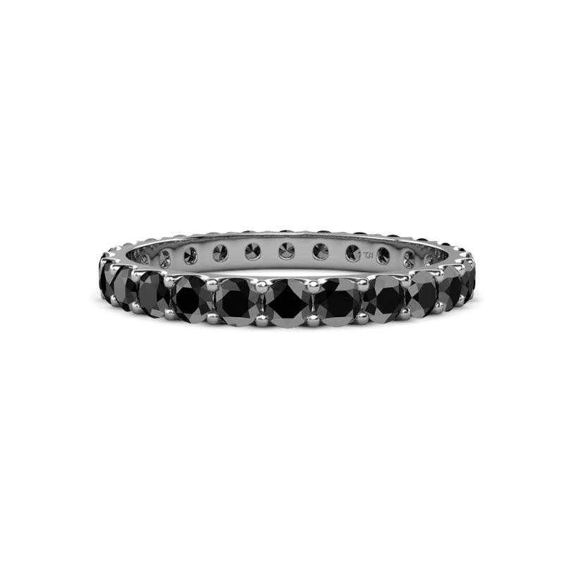 Audrey 3.40 mm Black Diamond U Prong Eternity Band 