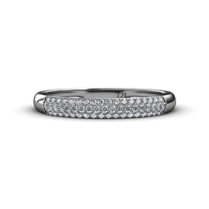 Tiana 1/2 ctw Diamond Micro Pave Set Wedding Band 