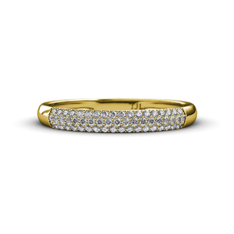 Tiana 1/2 ctw Diamond Micro Pave Set Wedding Band 