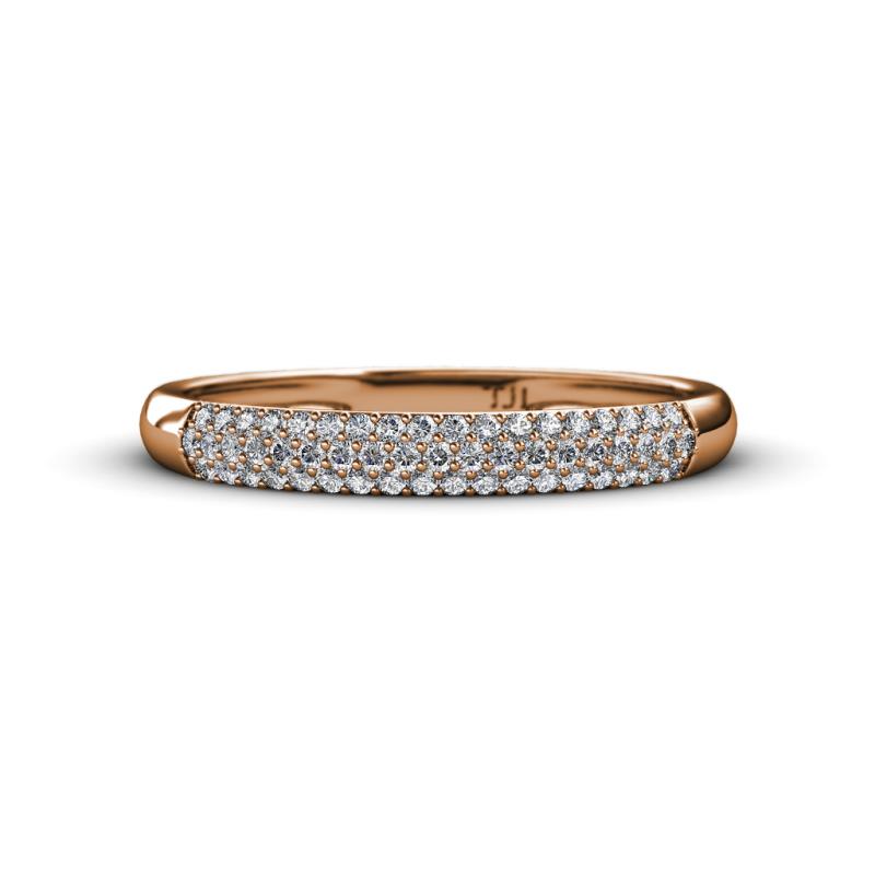 Tiana 1/2 ctw Diamond Micro Pave Set Wedding Band 