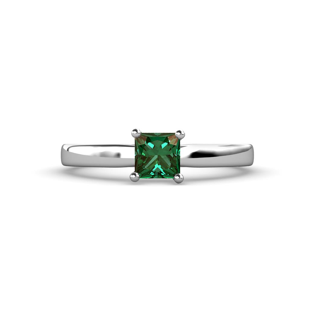 Annora Princess Cut Lab Created Alexandrite Solitaire Engagement Ring 