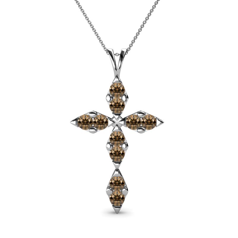 Ife Petite Smoky Quartz Cross Pendant 
