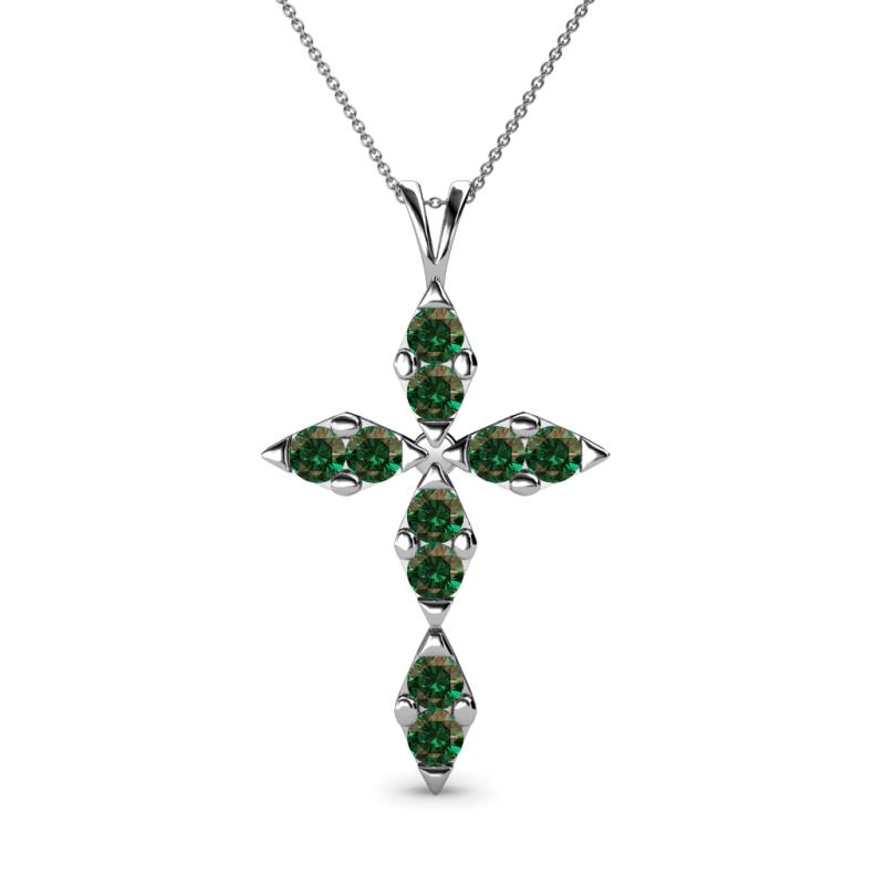 Ife Petite Lab Created Alexandrite Cross Pendant 