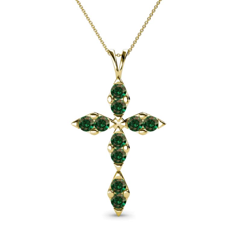 Ife Petite Lab Created Alexandrite Cross Pendant 
