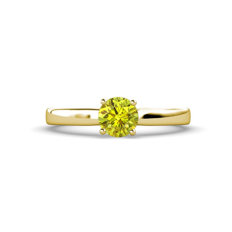 Annora Yellow Diamond Solitaire Engagement Ring 