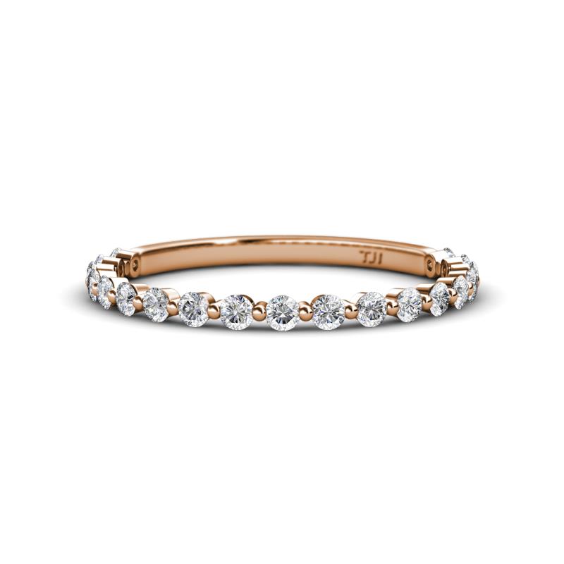 Valerie 2.00 mm Lab Grown Diamond 3/4 Eternity Band 