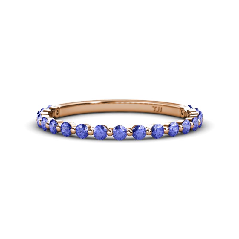Valerie 2.00 mm Tanzanite 3/4 Eternity Band 