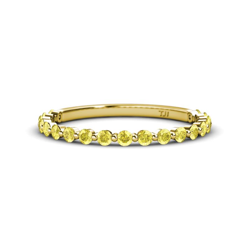 Valerie 2.00 mm Yellow Sapphire 3/4 Eternity Band 