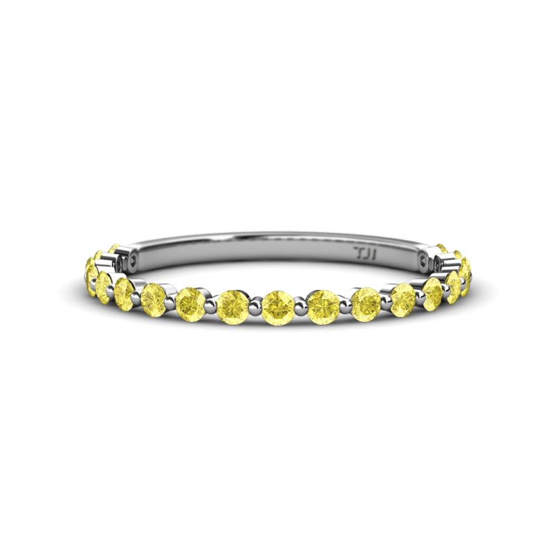 Valerie 2.00 mm Yellow Sapphire 3/4 Eternity Band 