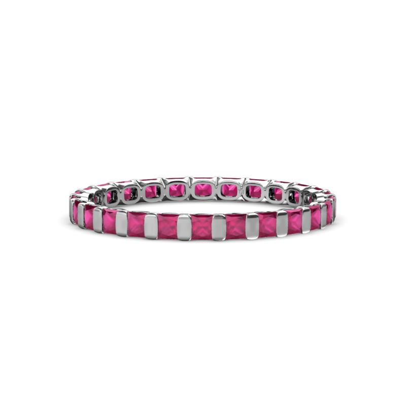 Clarissa 2.50 mm Princess Cut Ruby Eternity Band 