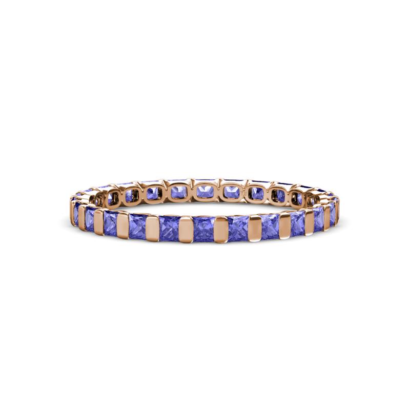 Clarissa 2.50 mm Princess Cut Tanzanite Eternity Band 