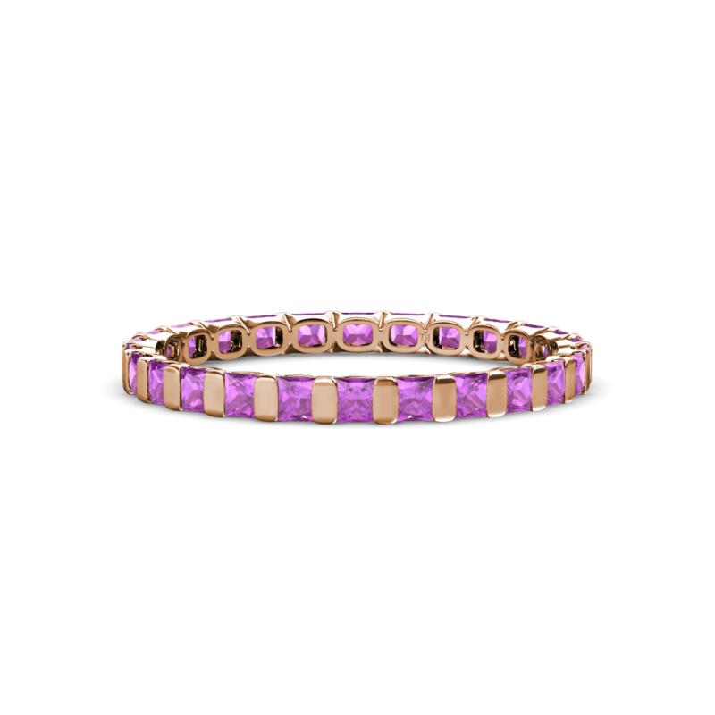 Clarissa 2.50 mm Princess Cut Amethyst Eternity Band 