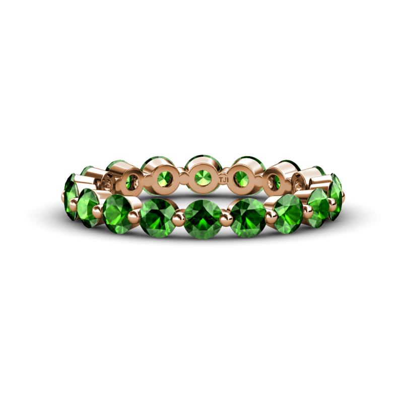 Valerie 3.50 mm Green Garnet Eternity Band 