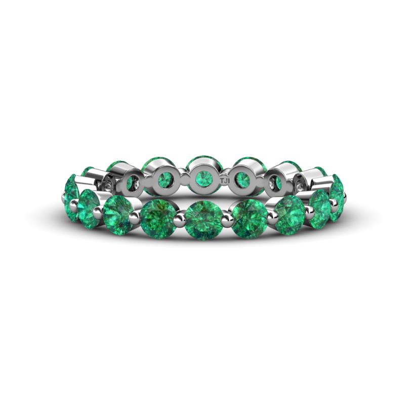 Valerie 3.50 mm Emerald Eternity Band 