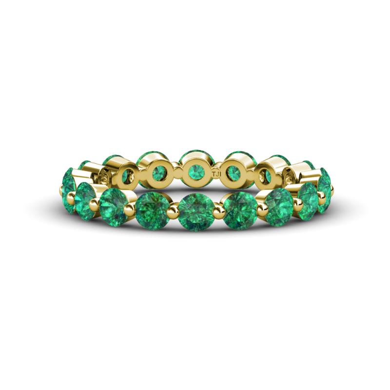 Valerie 3.50 mm Emerald Eternity Band 