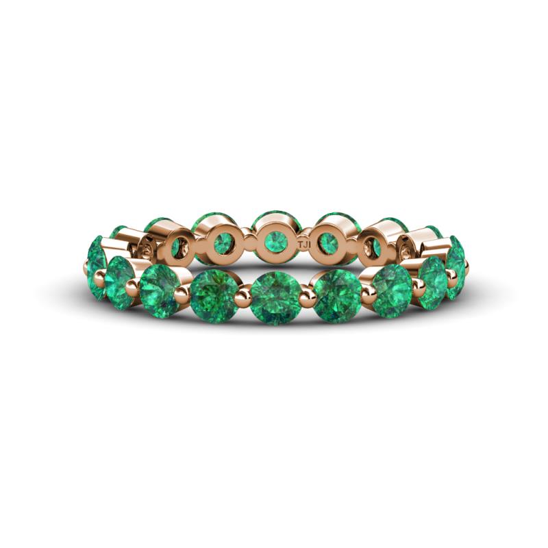Valerie 3.50 mm Emerald Eternity Band 