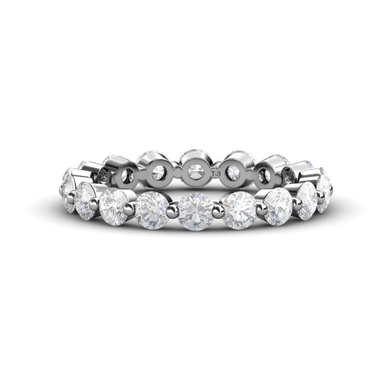 Valerie 3.50 mm White Sapphire Eternity Band 
