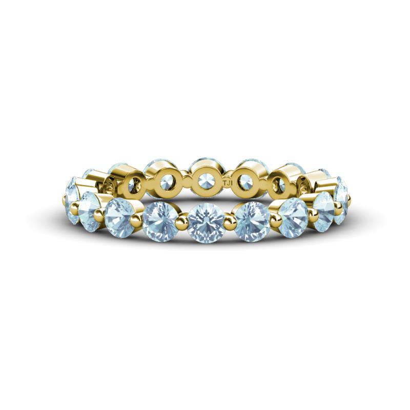 Valerie 3.50 mm Aquamarine Eternity Band 