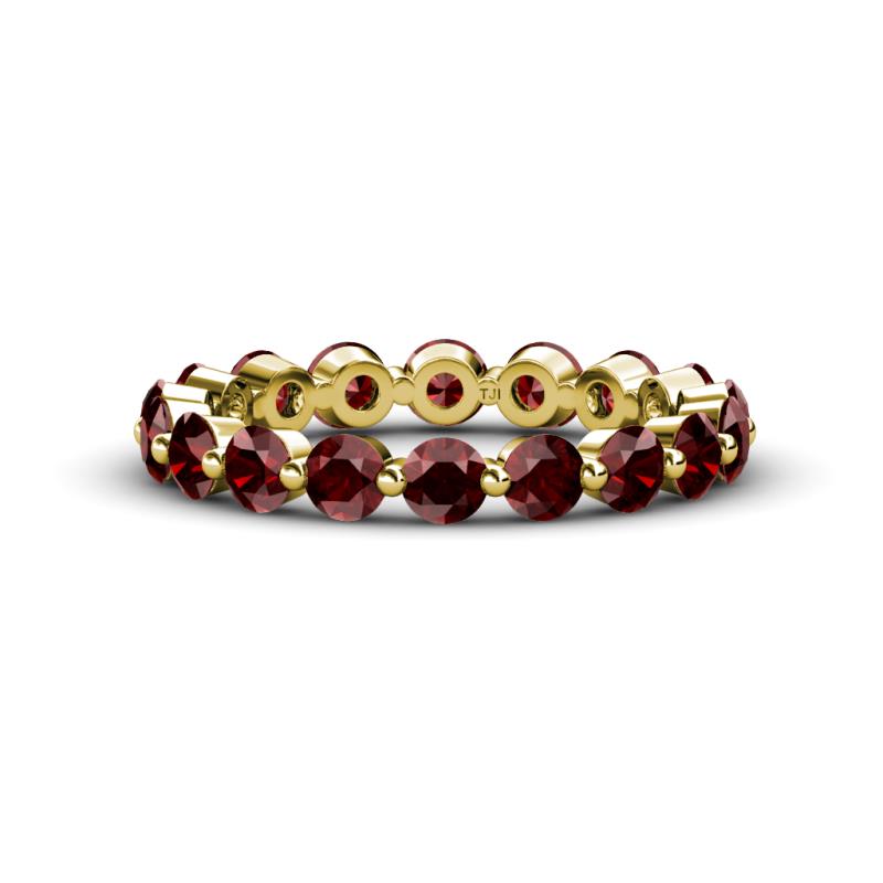 Valerie 3.50 mm Red Garnet Eternity Band 