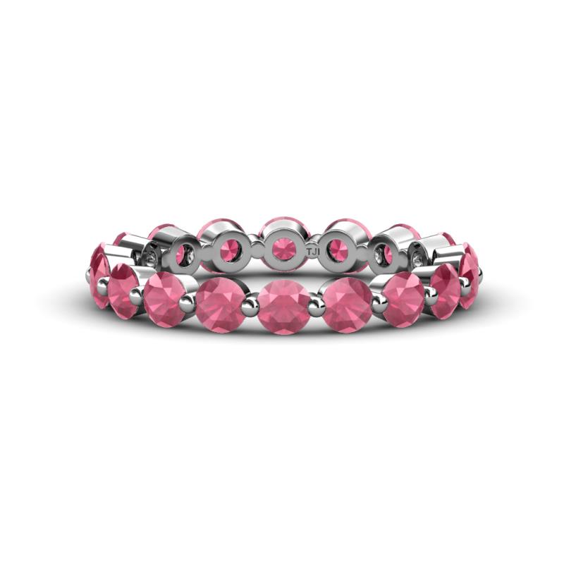 Valerie 3.50 mm Rhodolite Garnet Eternity Band 