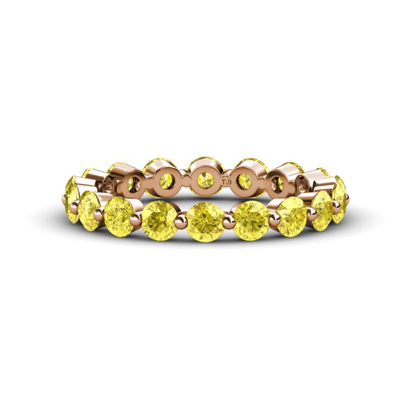 Valerie 3.50 mm Yellow Sapphire Eternity Band 
