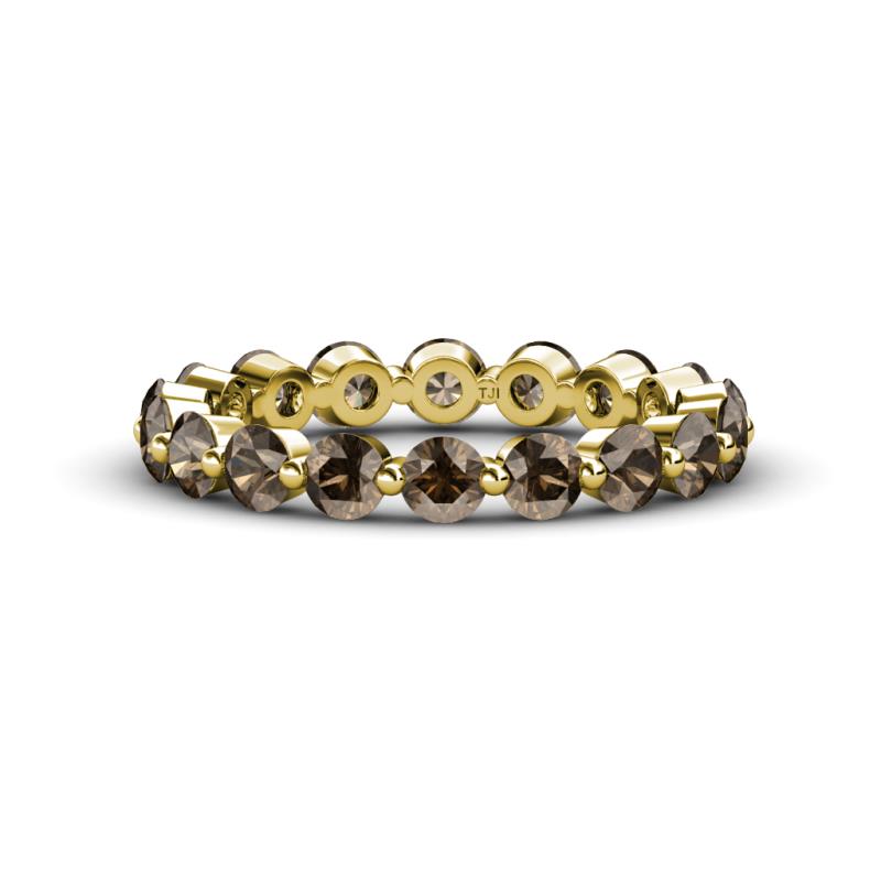 Valerie 3.50 mm Smoky Quartz Eternity Band 