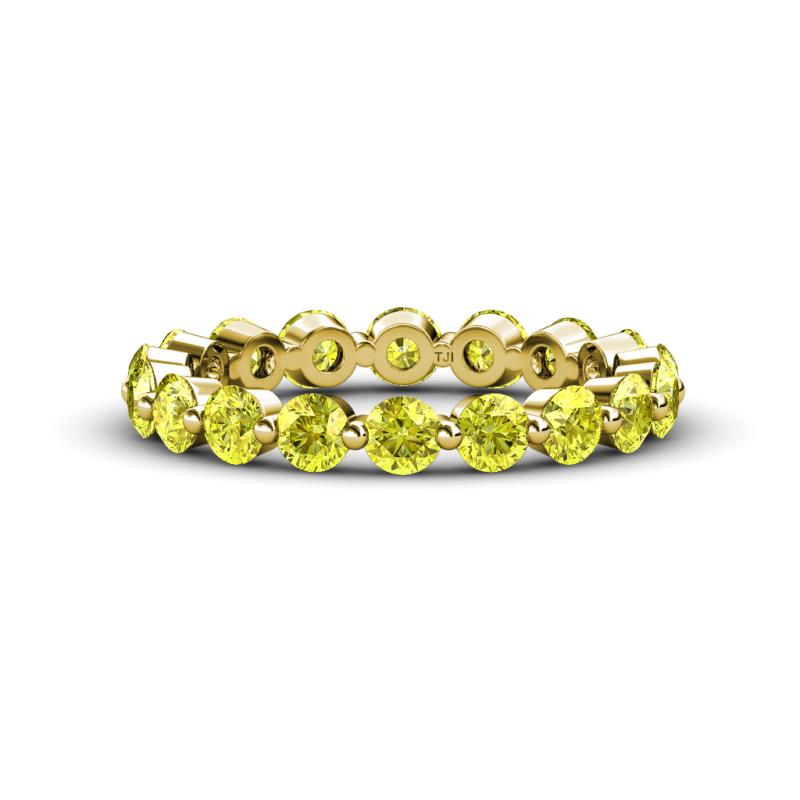 Valerie 3.50 mm Yellow Diamond Eternity Band 